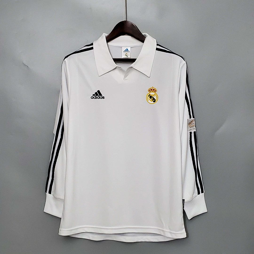 01-02 Real Madrid home long-sleeve