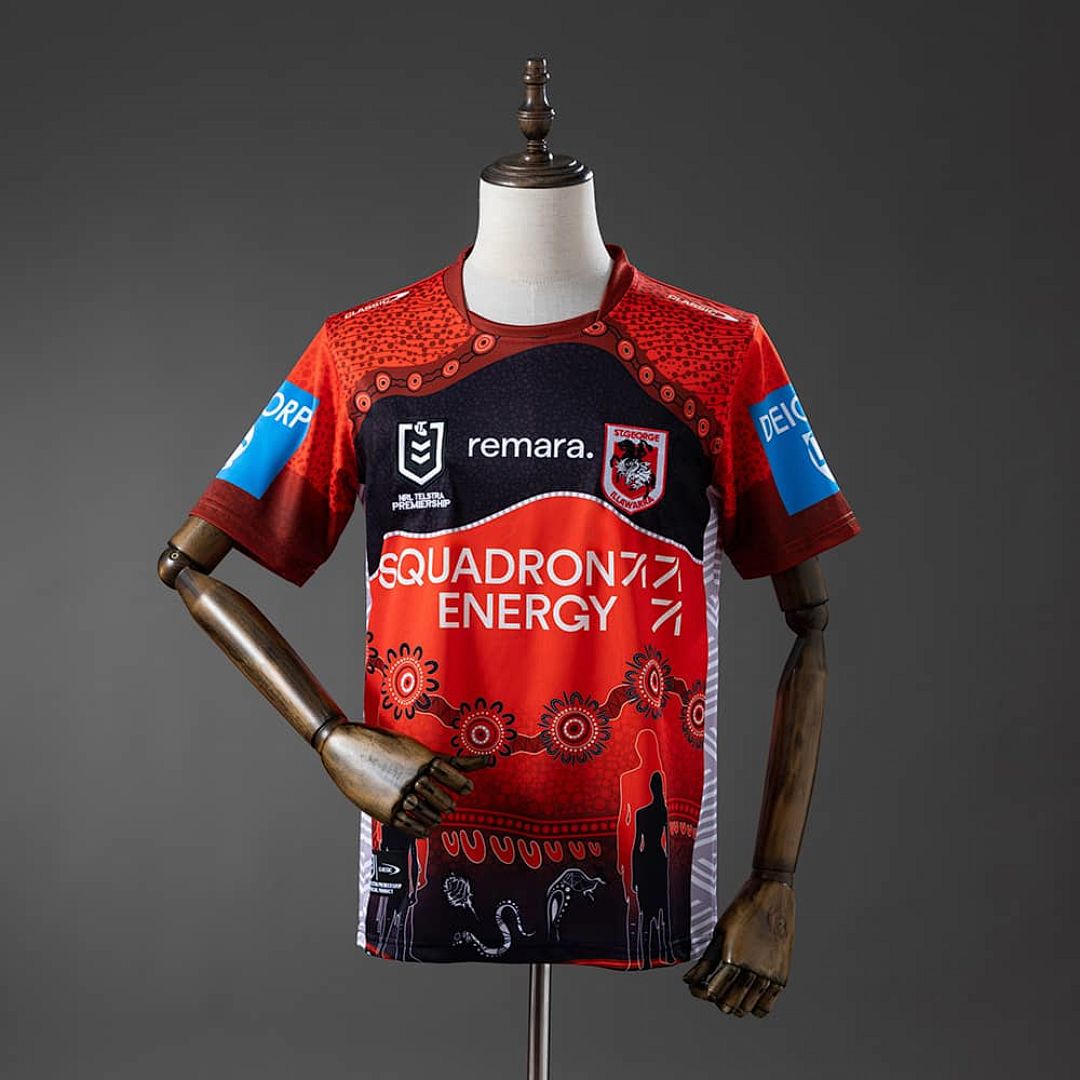 NRL St. George Illawarra Dragons 2025 Indigenous camiseta S-5XL