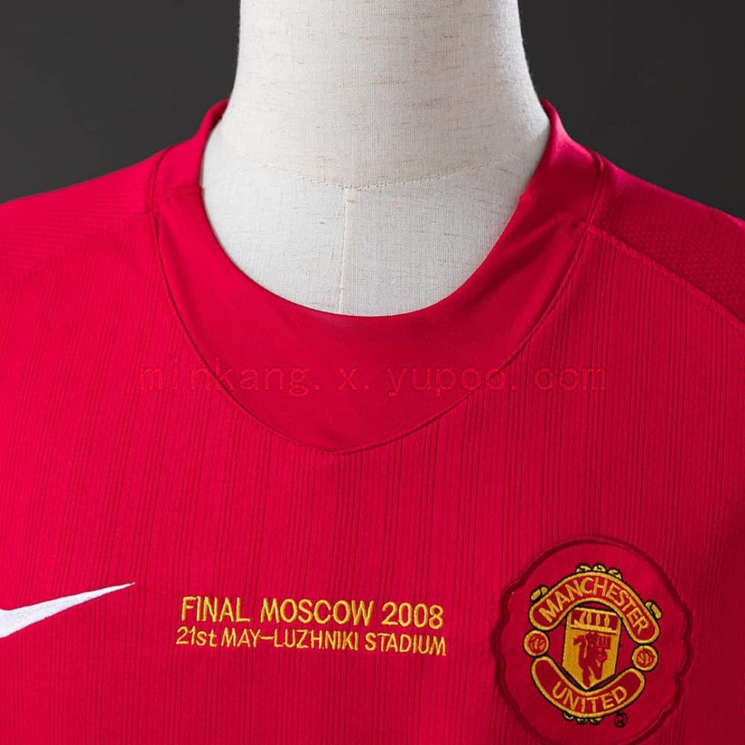 Retro 07_08 M-U Champions League version home S-XXL 7