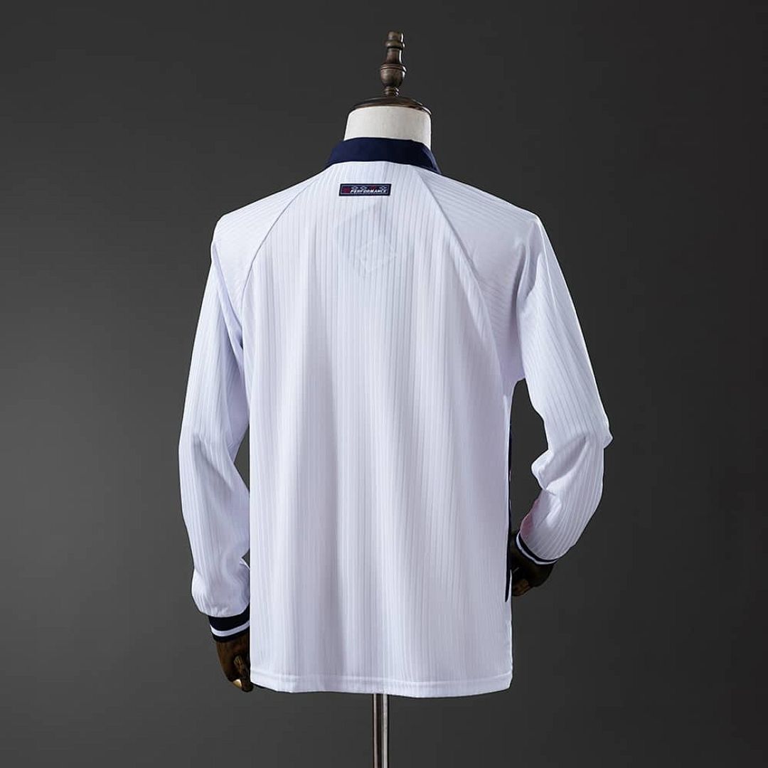 Retro Long Sleeve 1998 England home S- XXL 5