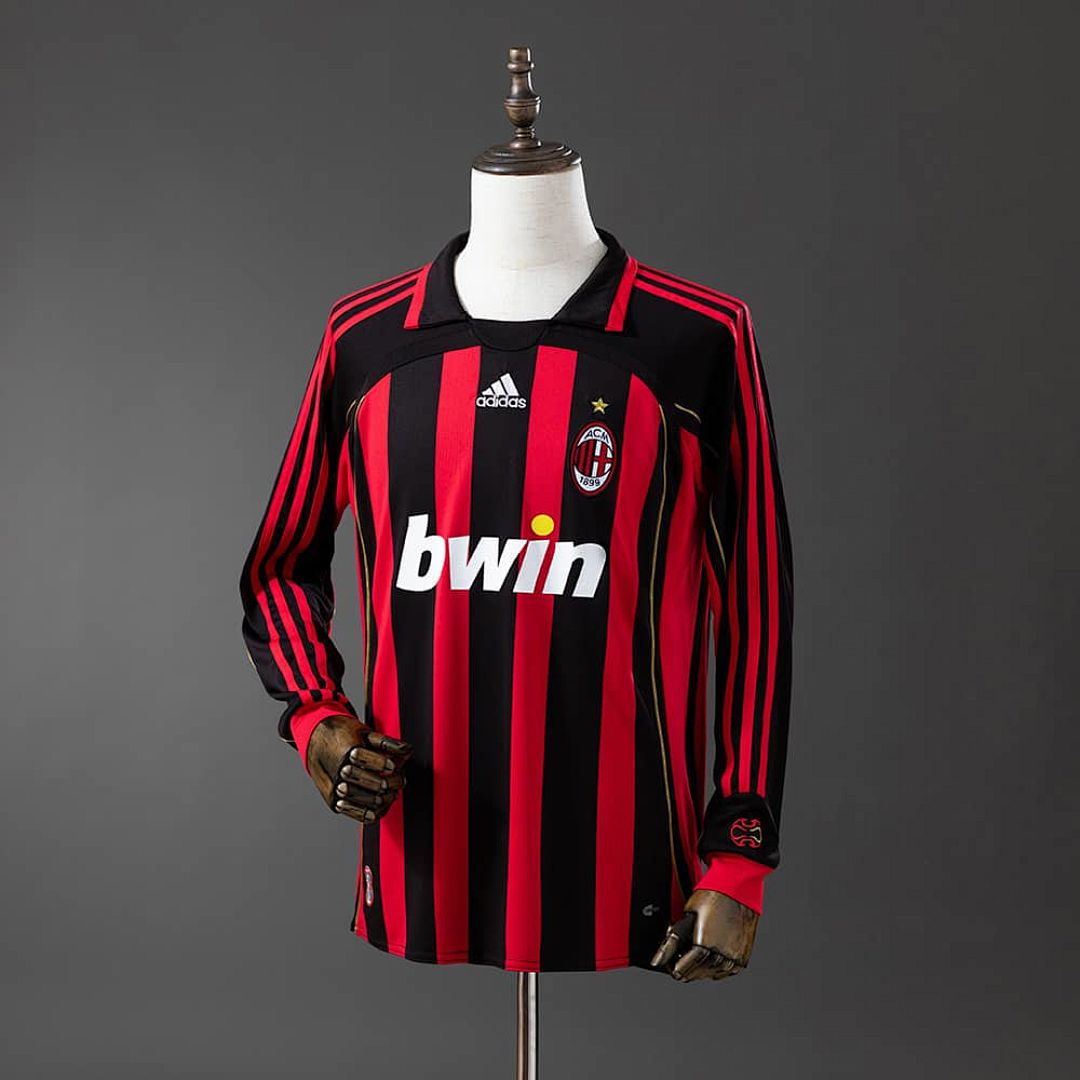 Retro 06_07 AC Milan Long sleeve home S-XXL