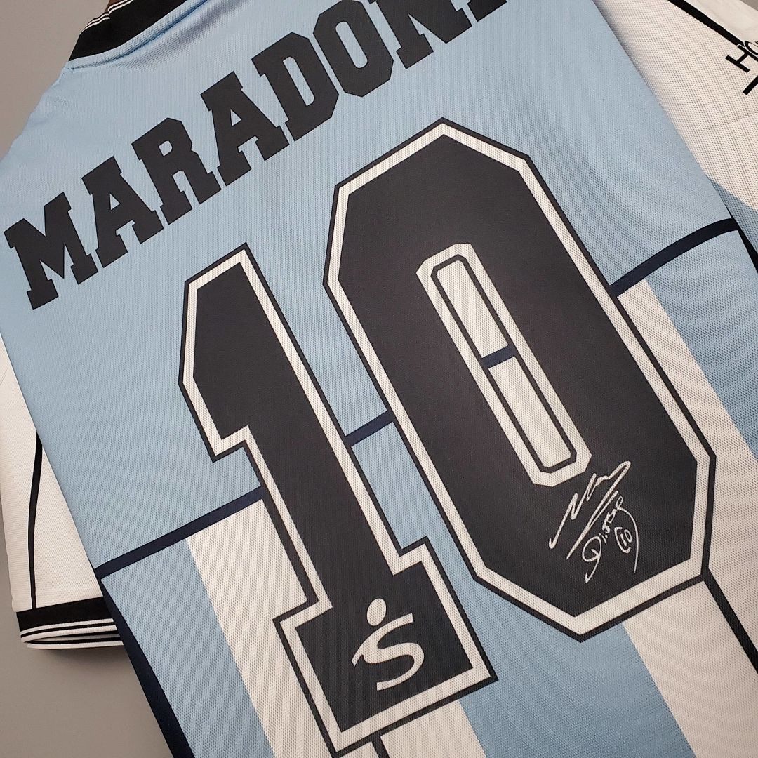 Retro 2001 Argentina Maradona #10 Commemorative Edition S-XXL 2