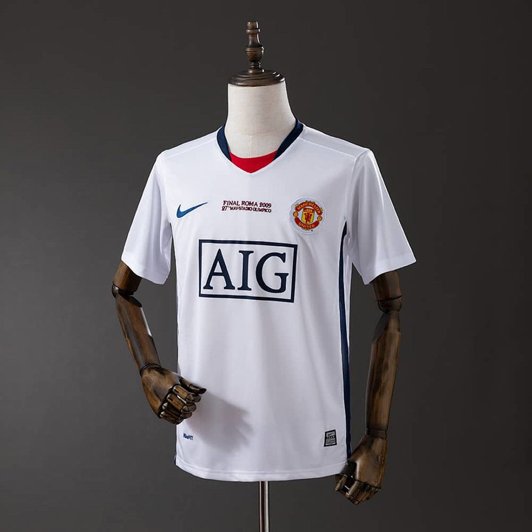 Retro Manchester United 08_09 Champions League away white S-XXL