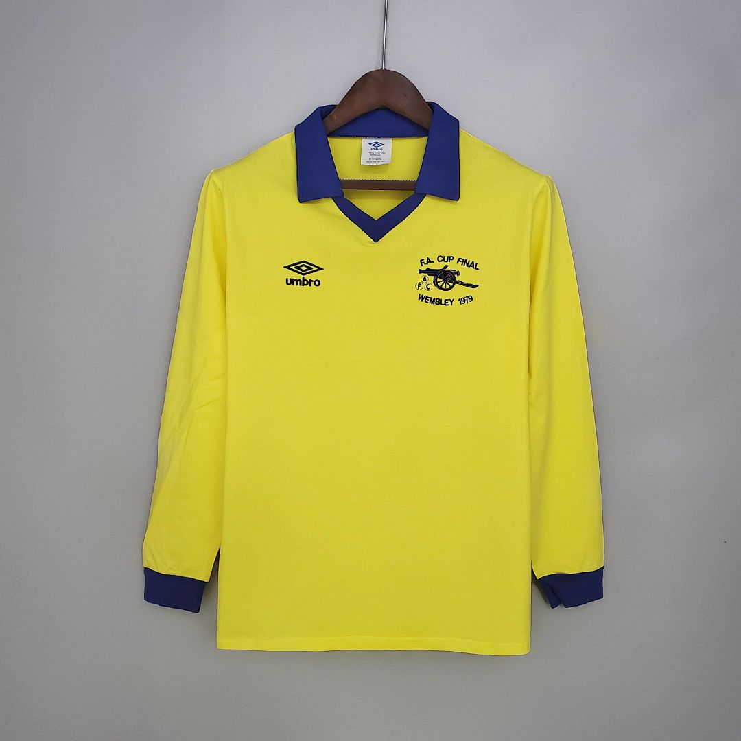 Retro long sleeve Arsenal 71_79 away yellow S-XXL