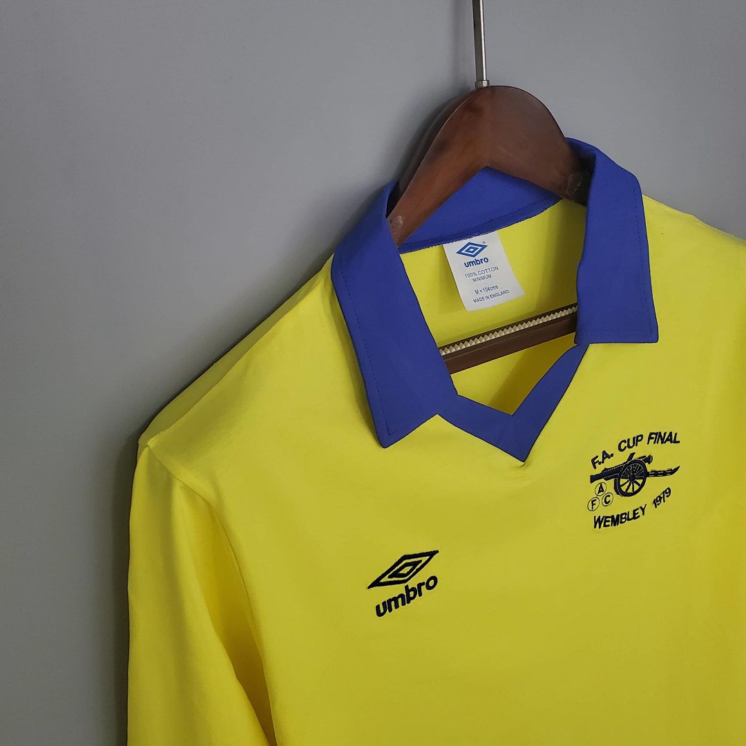 Retro long sleeve Arsenal 71_79 away yellow S-XXL 3
