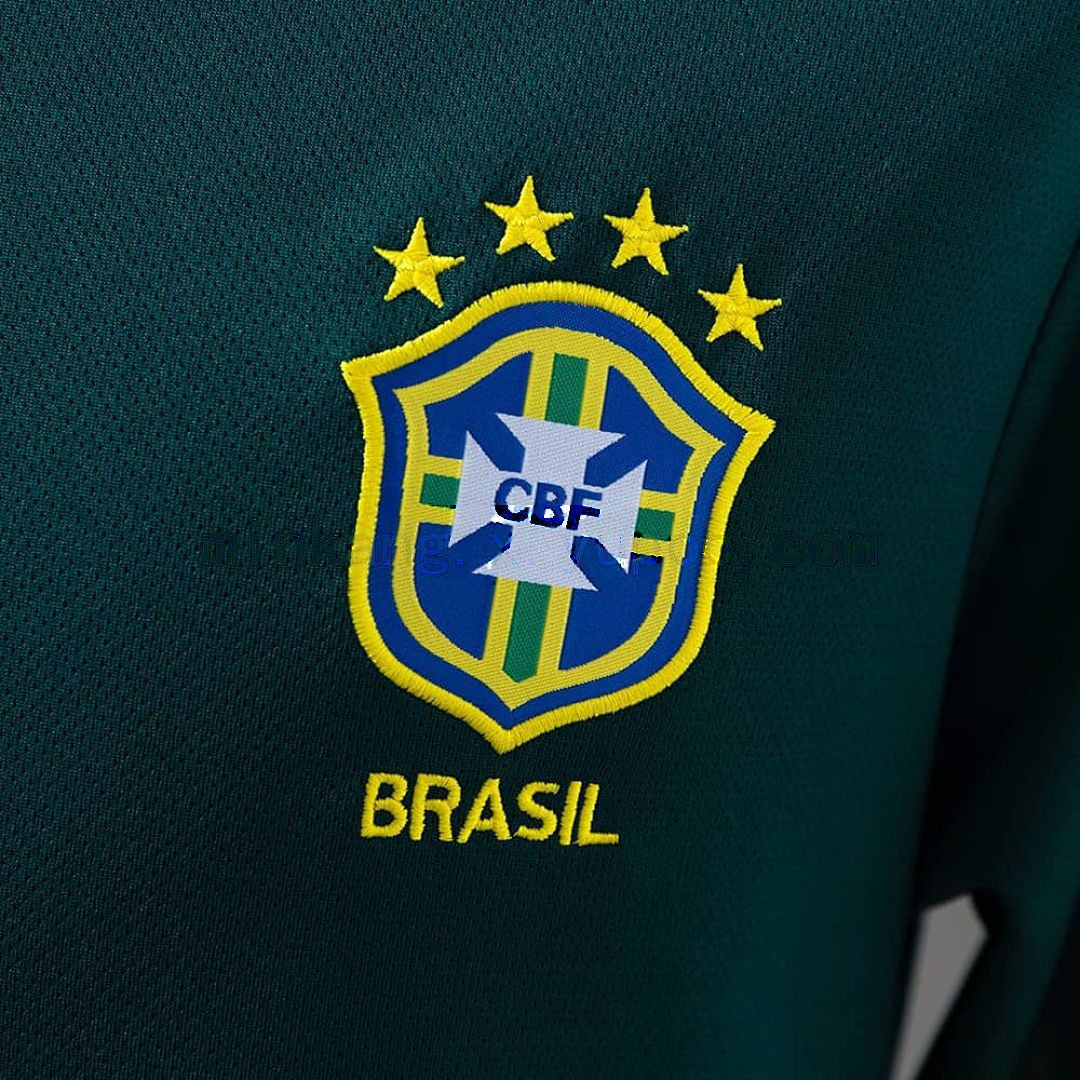 rétro gardien de but Brazil 1998 Dark vert S-XXL 6