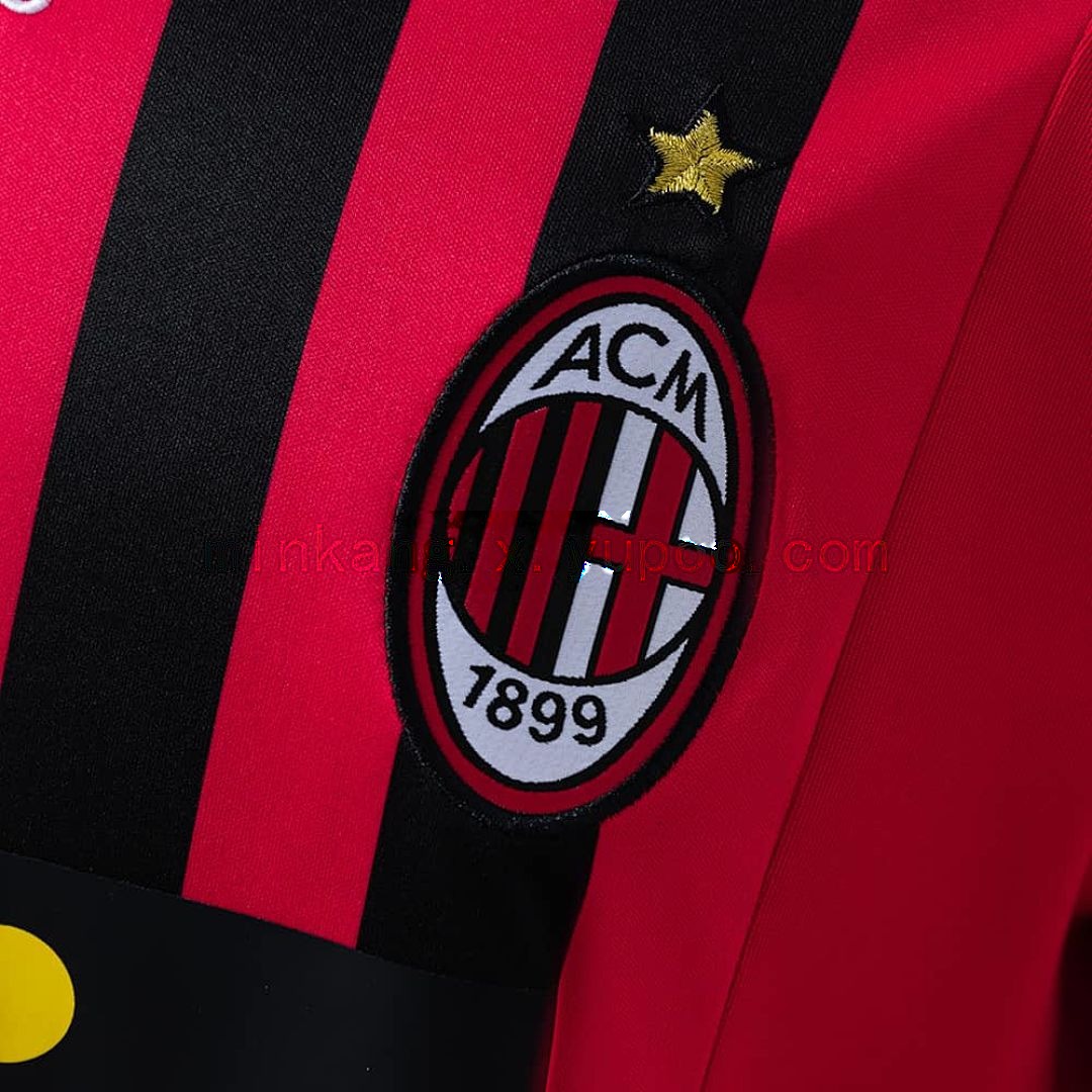 Retro Long Sleeve AC Milan 07_08 Home S-XXL 5