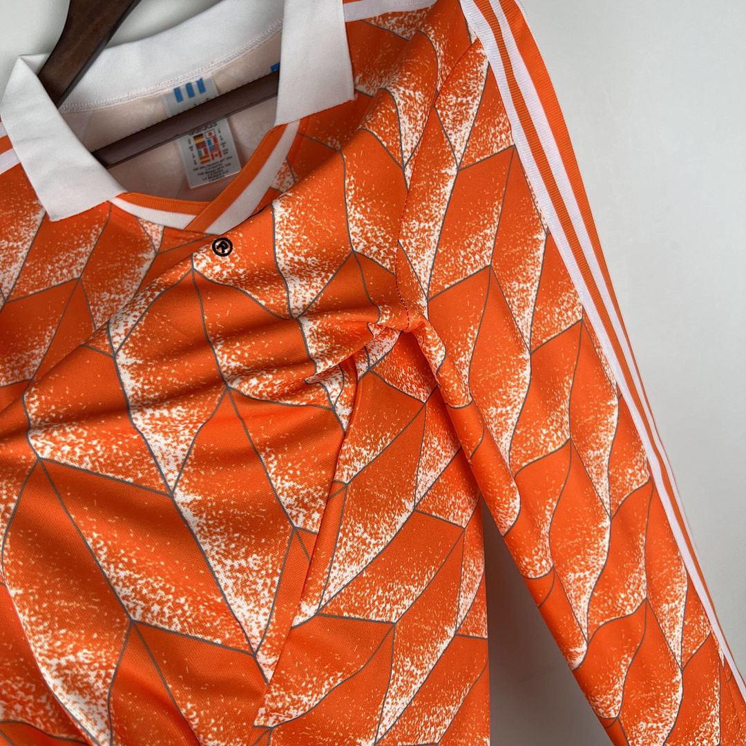 Retro Long Sleeve Holland 1988 Home S-XXL 5