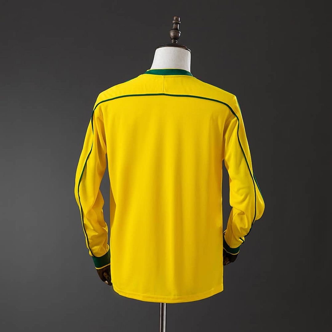 Retro Long Sleeve Brazil 1998 Home S-XXL 8