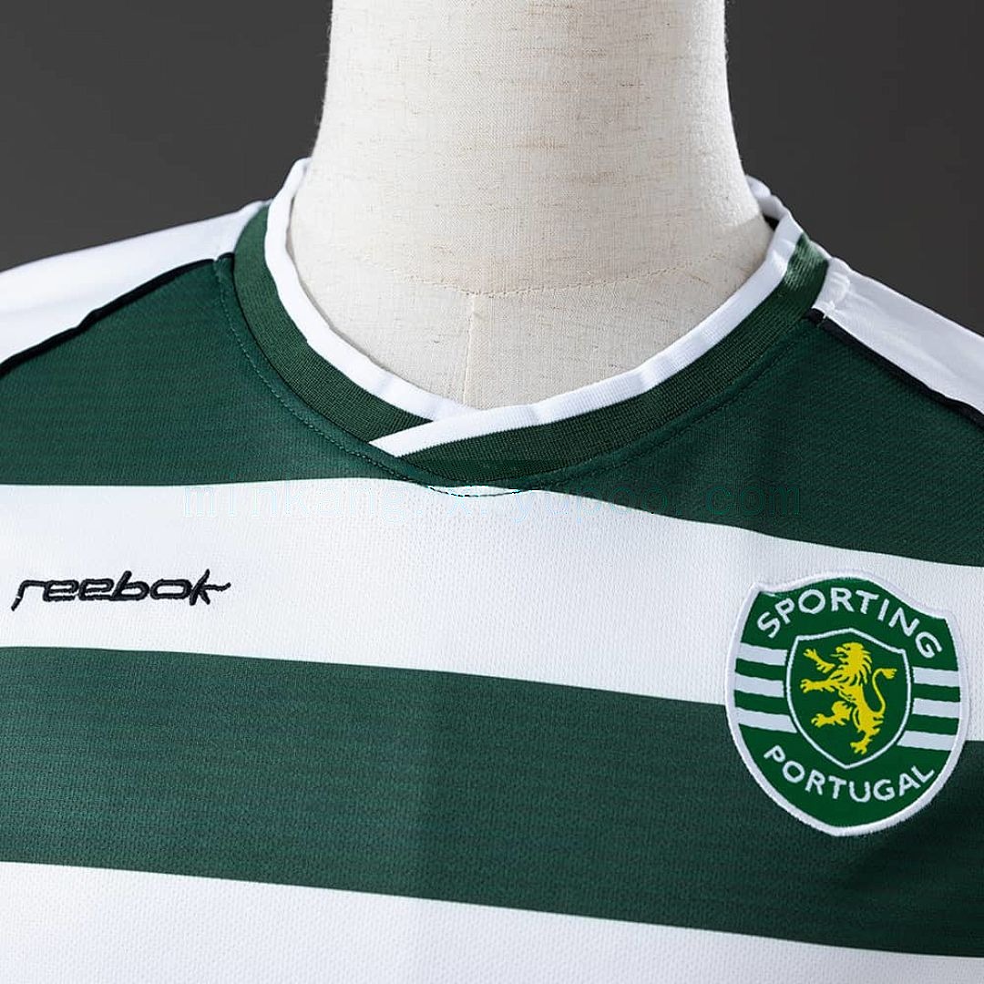Retro Long Sleeve Sporting Lisbon 01_03 Home S-XXL 6