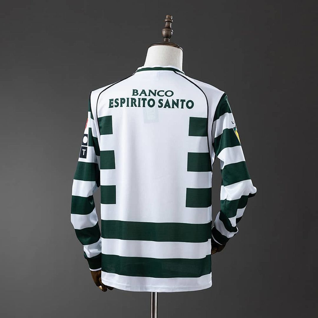 Retro Long Sleeve Sporting Lisbon 01_03 Home S-XXL 7