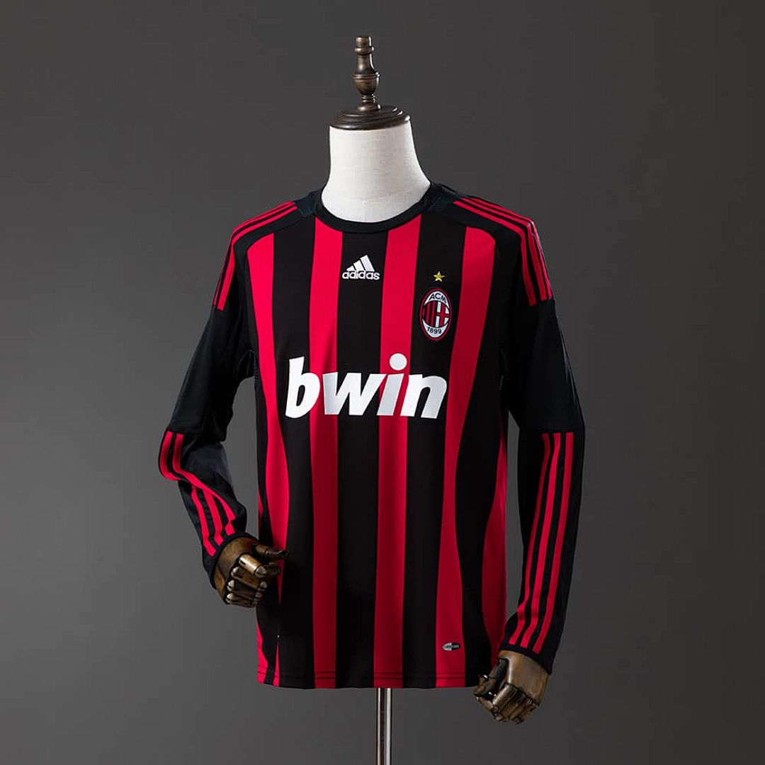 Retro long sleeve AC Milan 08_09 Home S-XXL