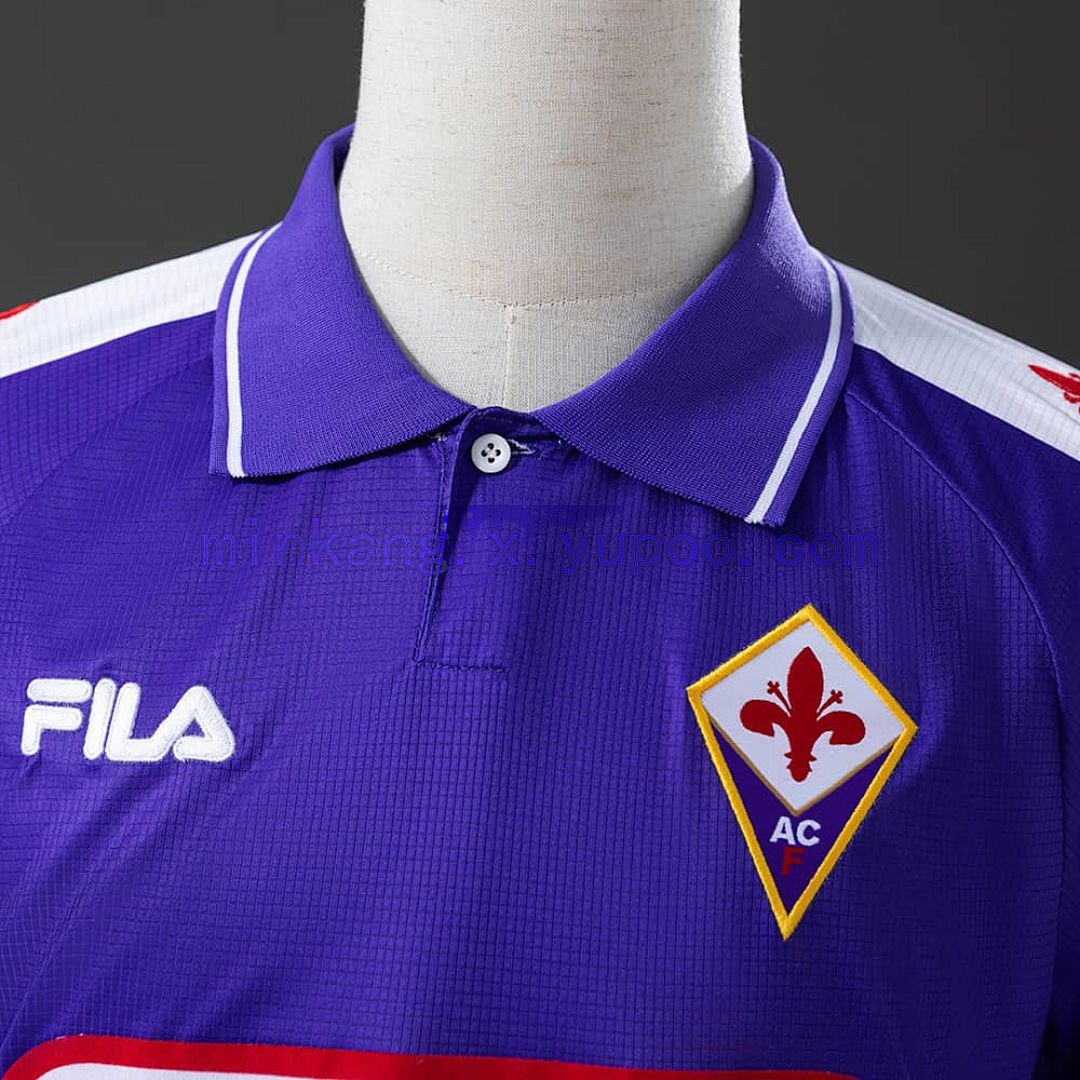 Retro long sleeve Fiorentina 1998 home S-XXL 6