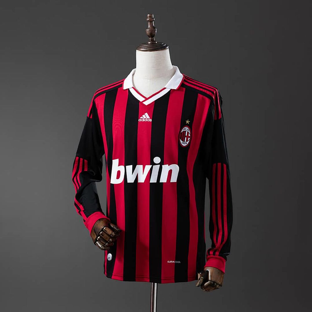 Retro long sleeve AC Milan 09_10 Home S-XXL