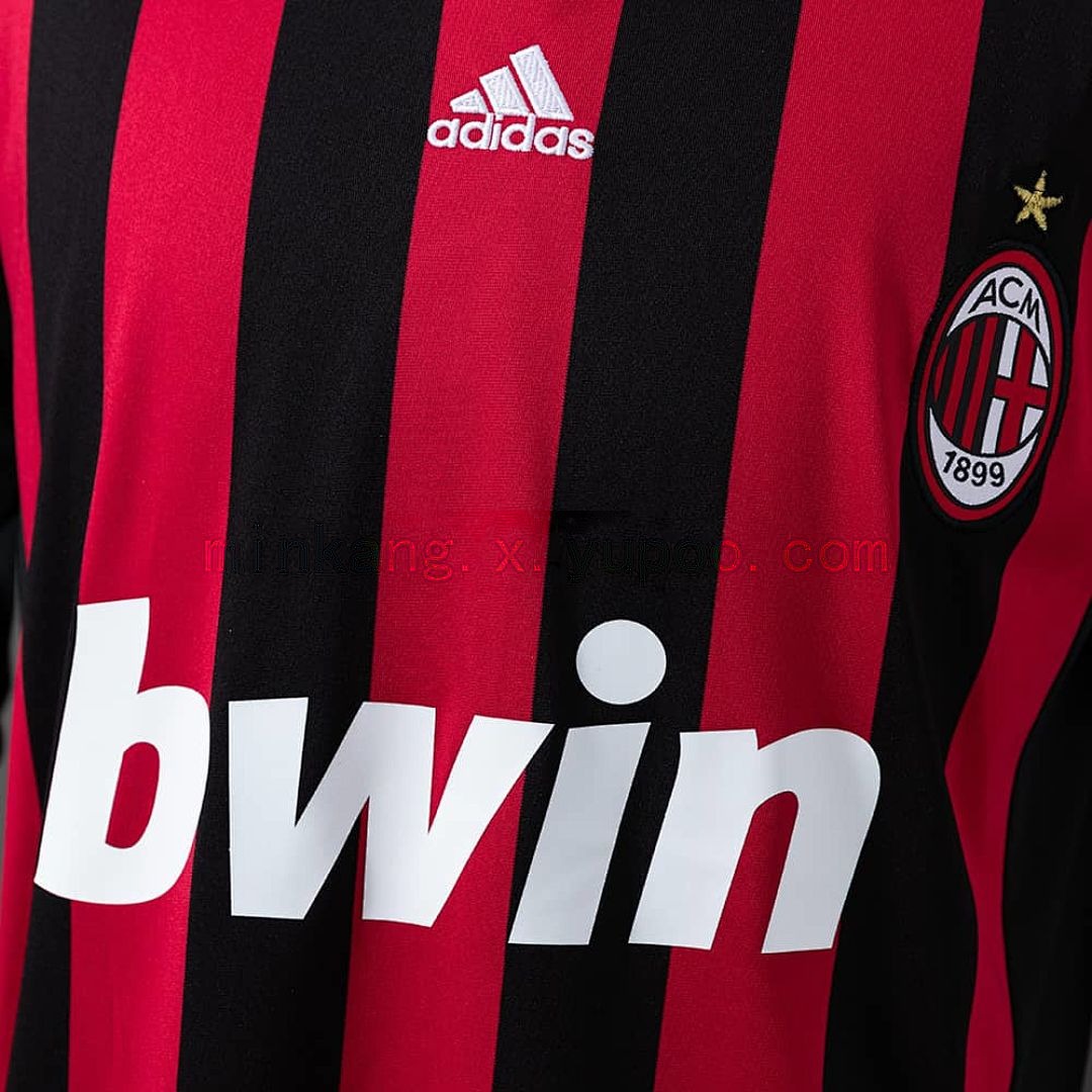Retro long sleeve AC Milan 09_10 Home S-XXL 5