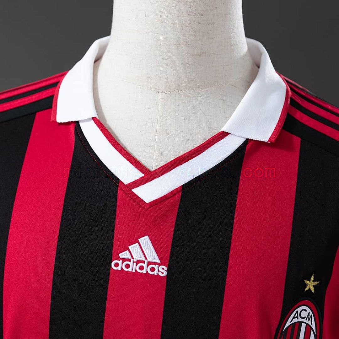 Retro long sleeve AC Milan 09_10 Home S-XXL 6