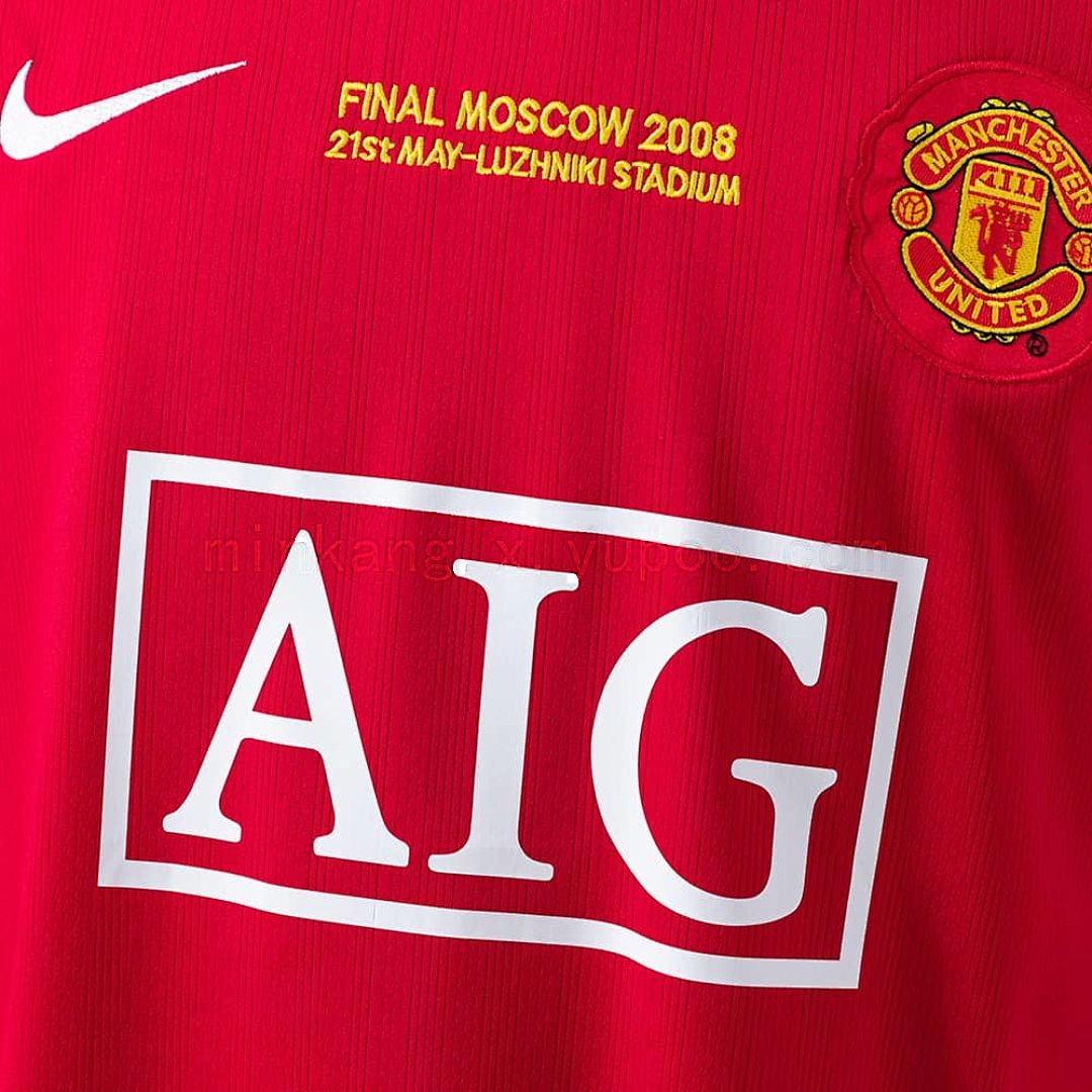 Retro long sleeve M-U 07_08 Champions League version home S-XXL 6