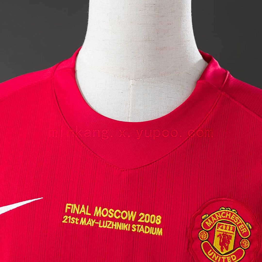 Retro long sleeve M-U 07_08 Champions League version home S-XXL 7