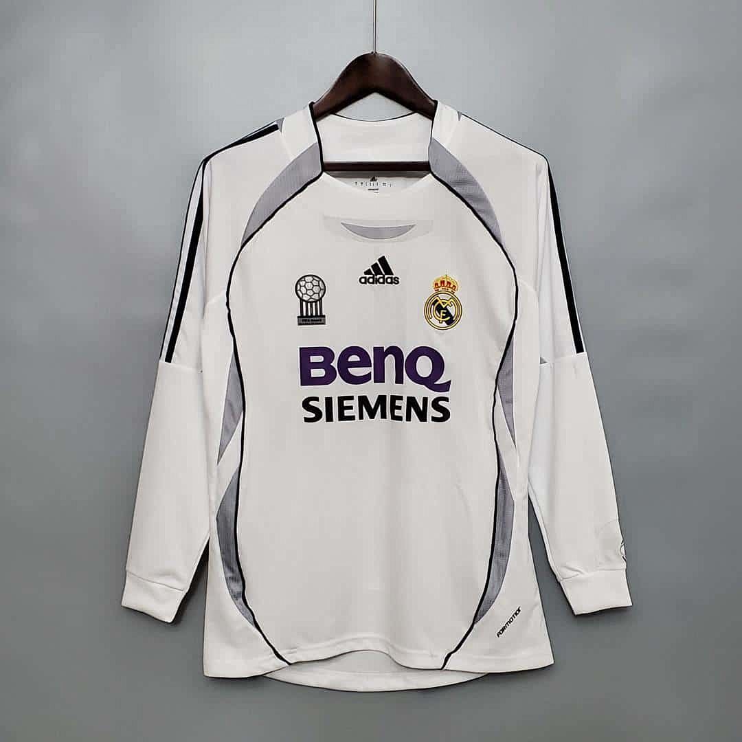 06-07 Real Madrid home long sleeve