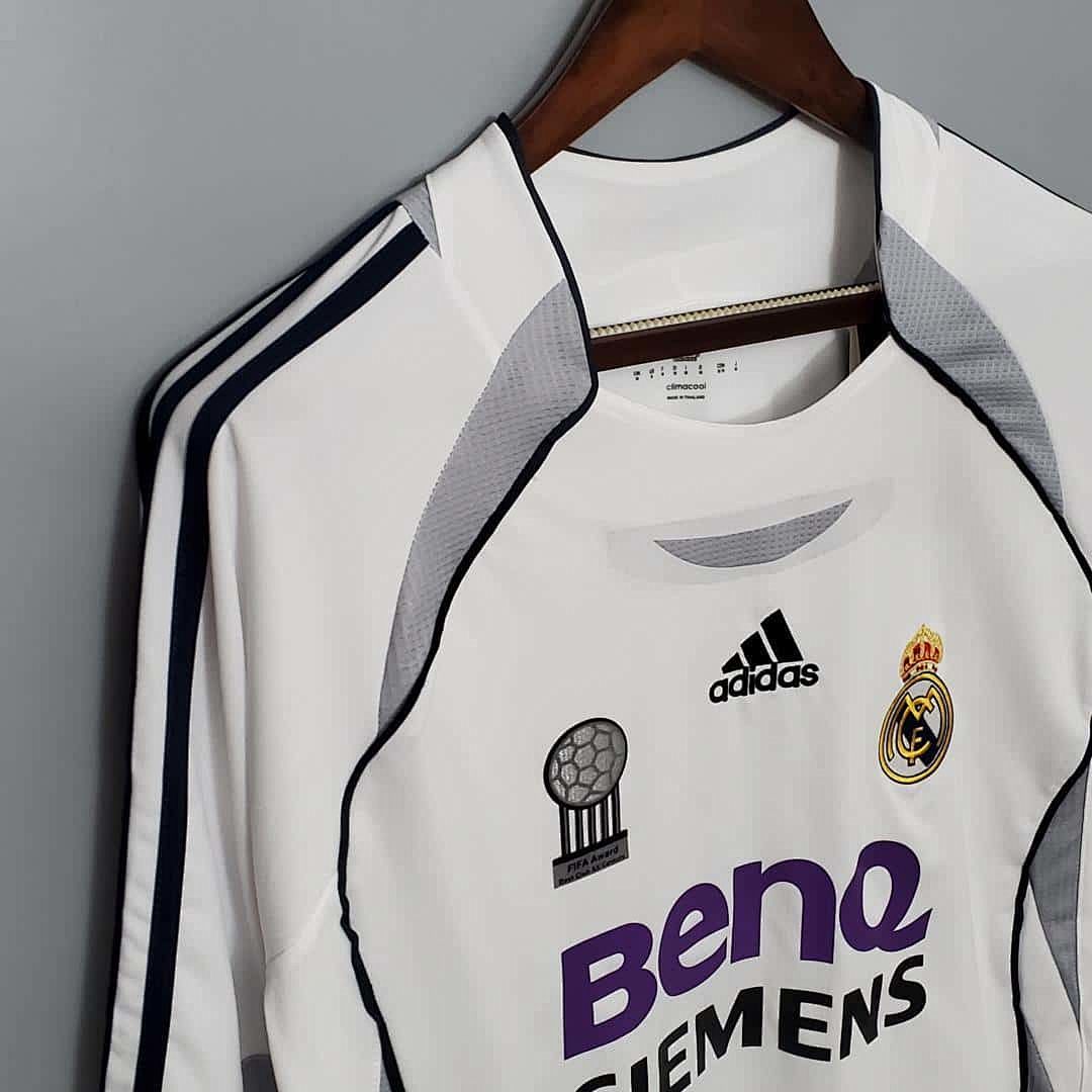 06-07 Real Madrid home long sleeve 2
