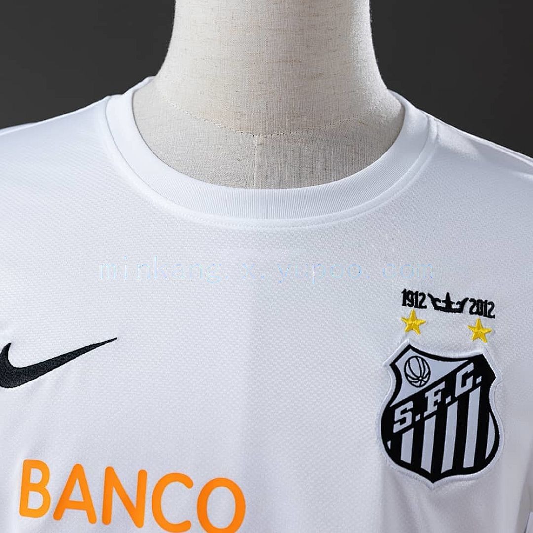 Retro Long Sleeve Santos 11_12 Home S-XXL 7