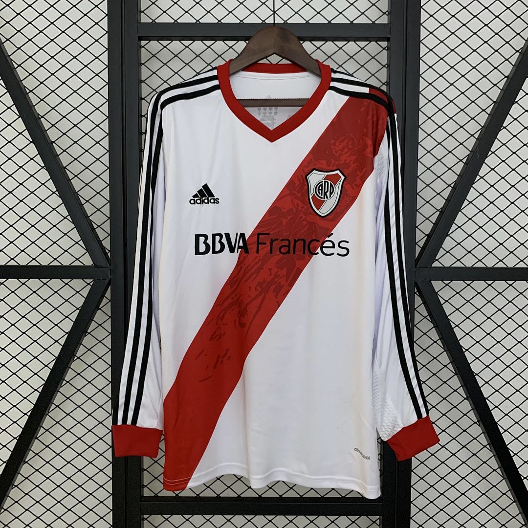 Retro Long Sleeve River Plate 13_14 Home S-XXL