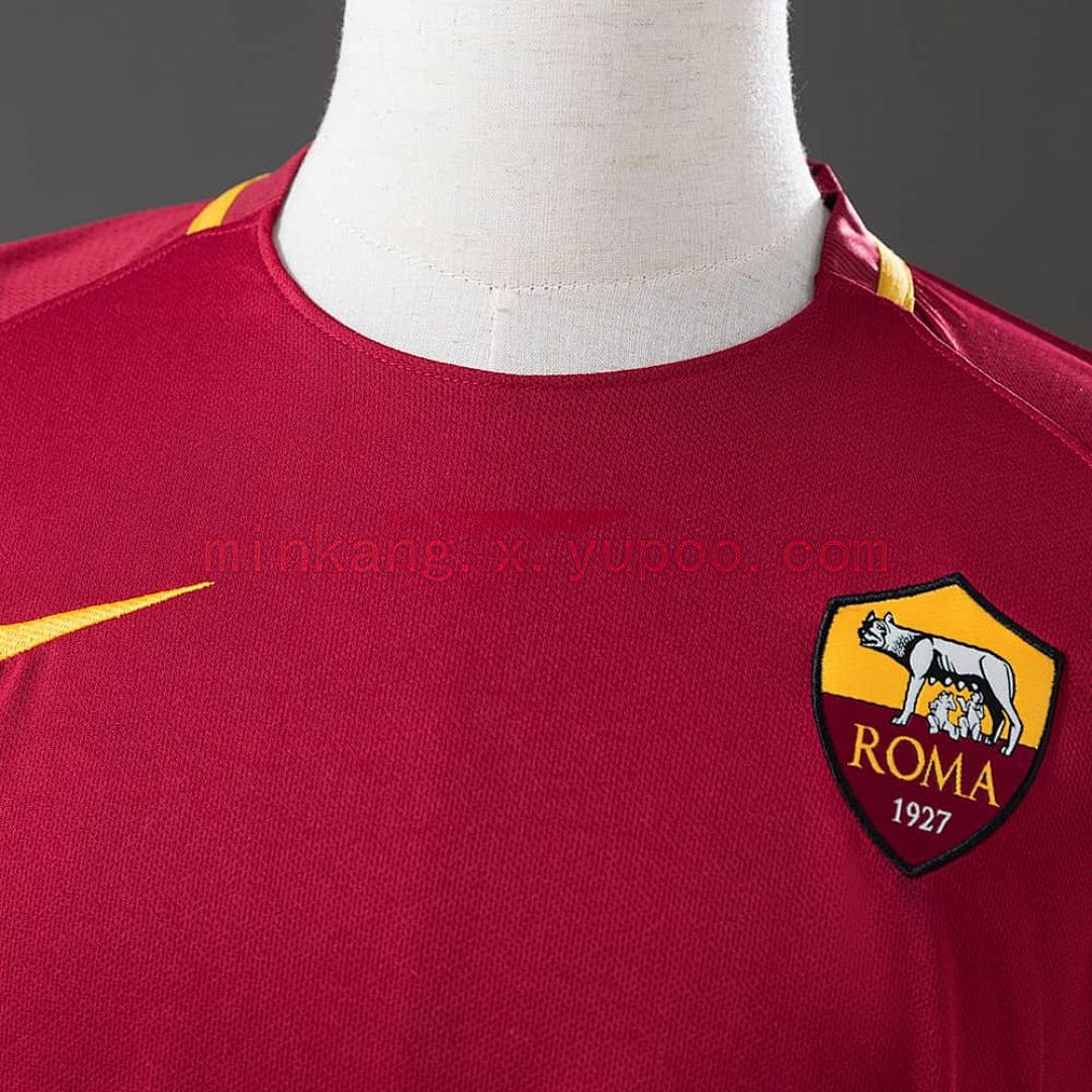 Retro Long Sleeve Roma 17_18 Home S-XXL 6