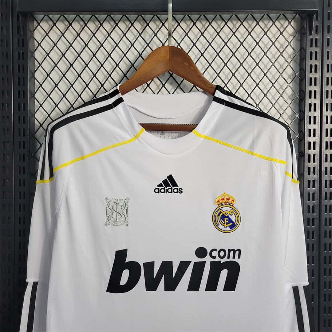 09-10 Real Madrid home Long Sleeve 6