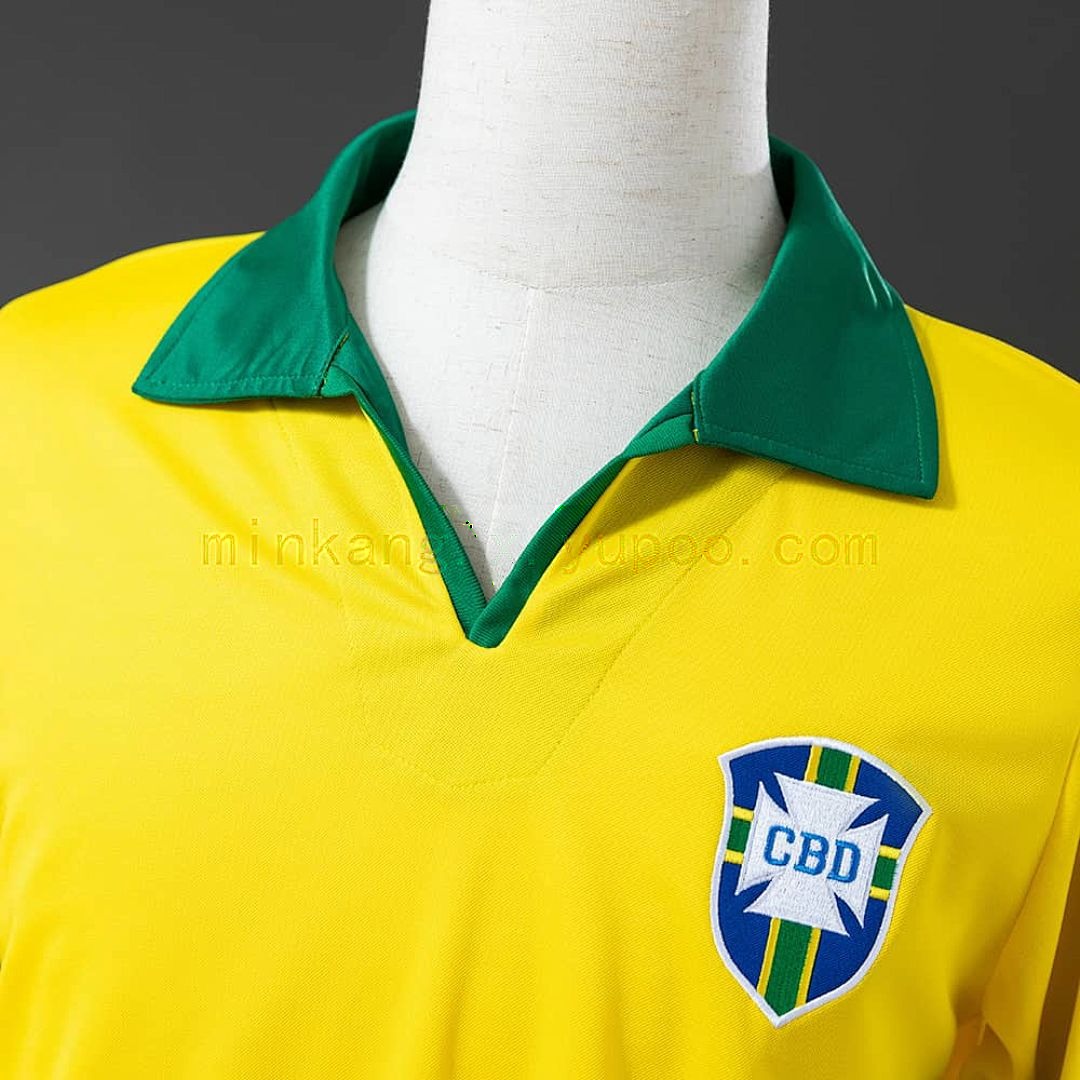 Brazil 1958 Home Retro Jersey S-XXL 4
