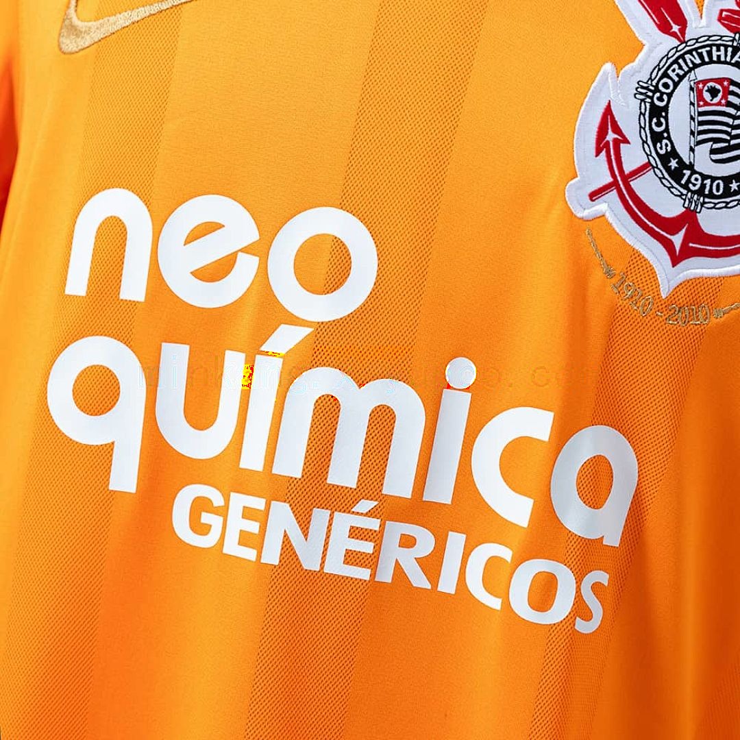 Corinthians 2010 Orange Retro Jersey S-XXL 3