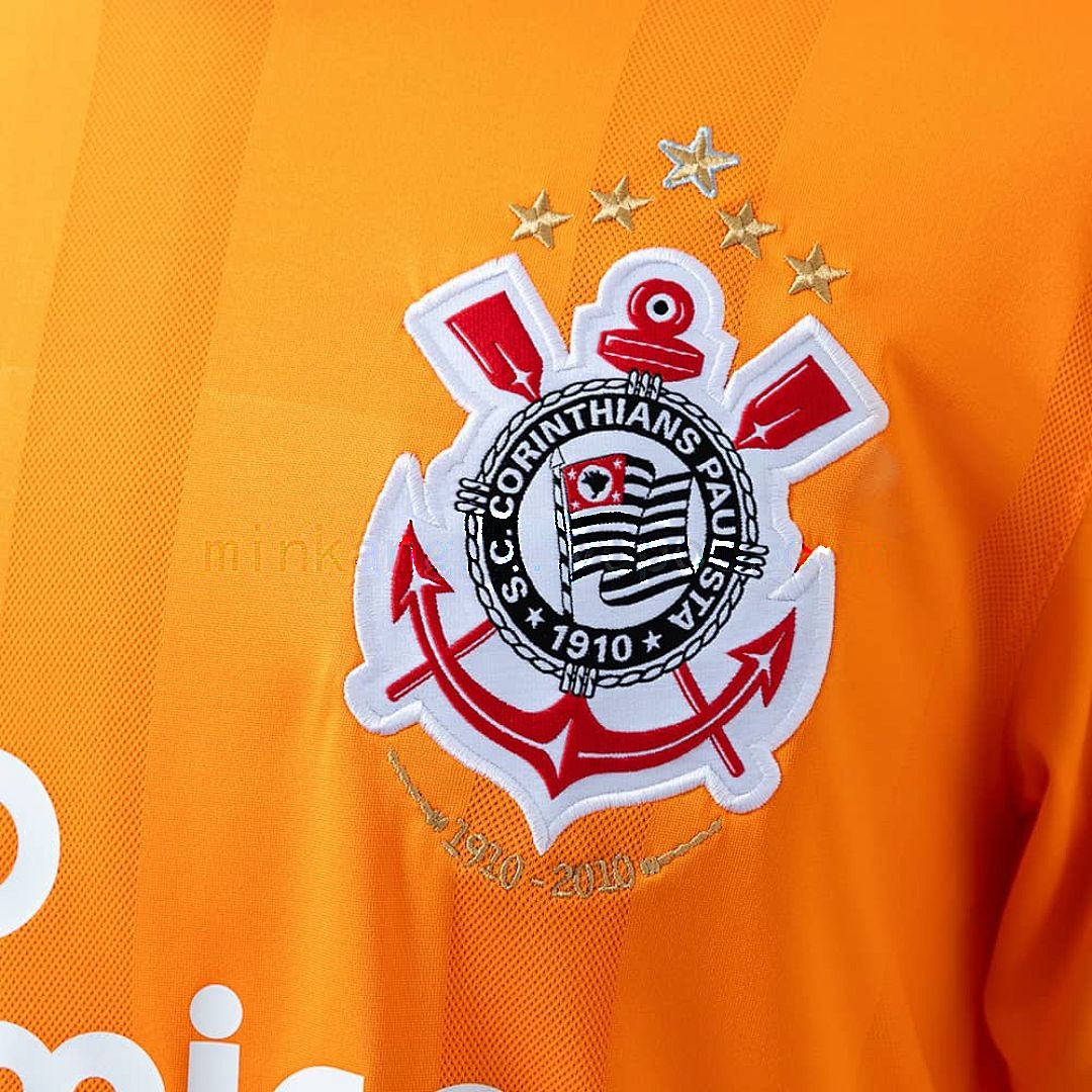 Corinthians 2010 Orange Retro Jersey S-XXL 5
