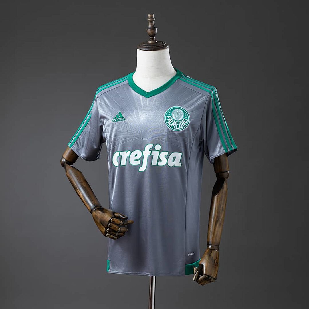 Palmeiras 16_17 Champions Commemorative Edition Silver Retro Jersey S-4XL