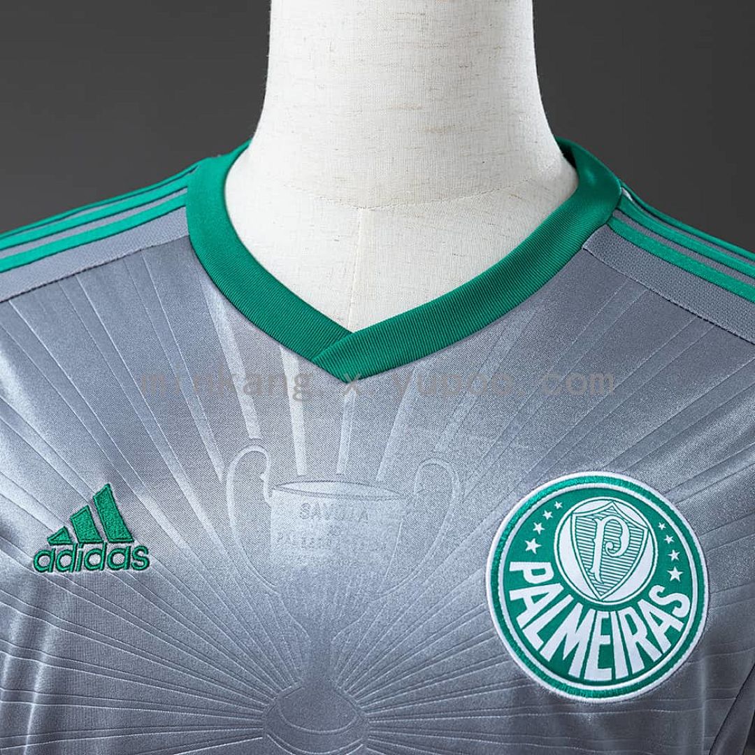Palmeiras 16_17 Champions Commemorative Edition Silver Retro Jersey S-4XL 7