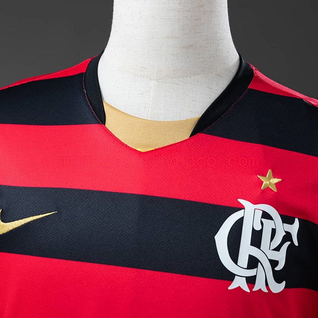 Flamengo 08_09 Home Long Sleeve Retro Jersey S-XXL 6