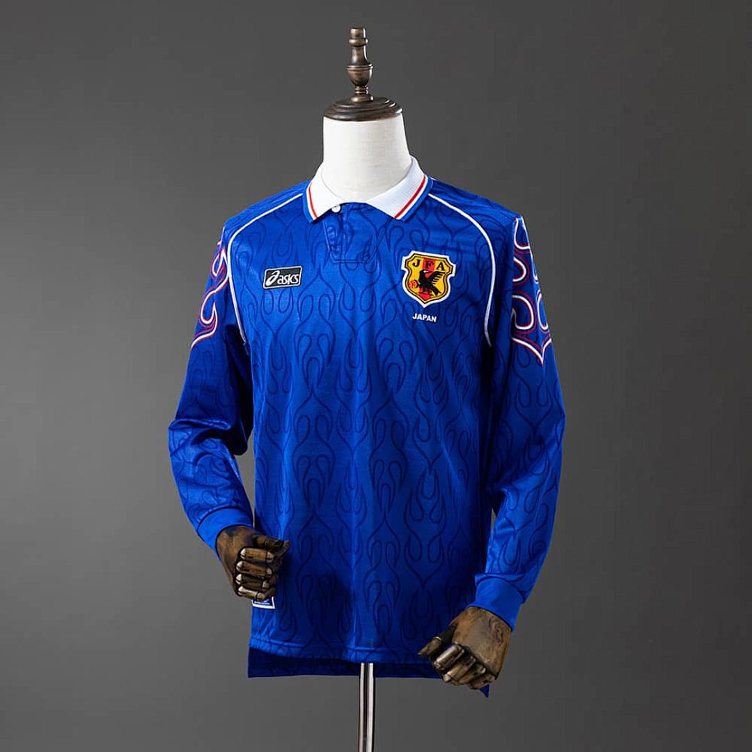 Japan 1998 Home Long Sleeve Retro Jersey S-XXL