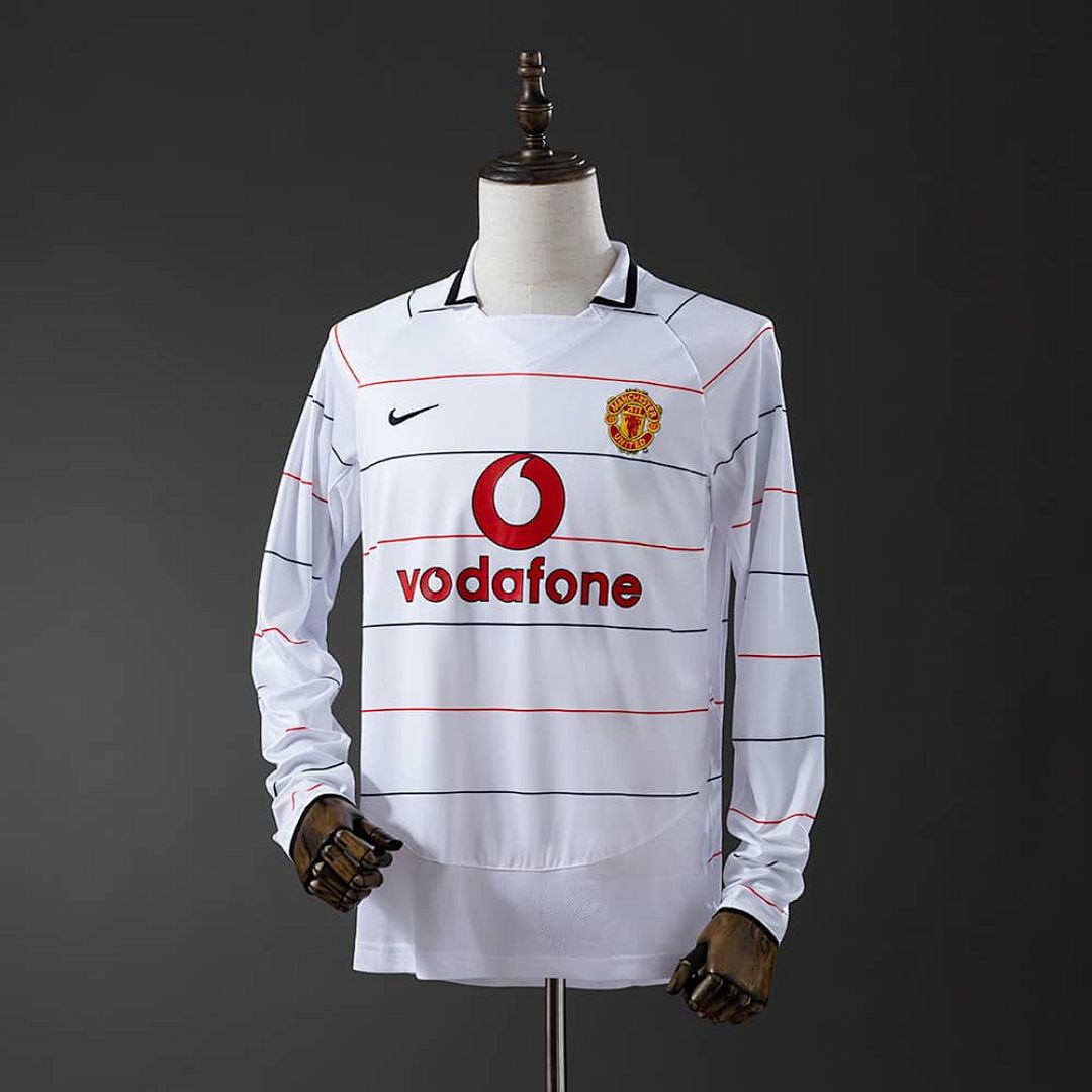 M-U 2003_05 Away Long Sleeve Retro Jersey S-XXL