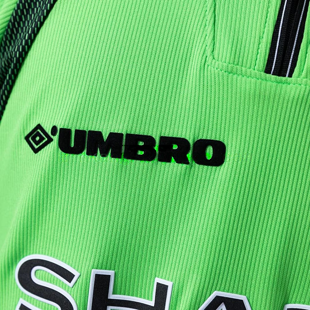 M-U 1998_99 Goalkeeper - Green Long Sleeve Retro Jersey S-XXL 3
