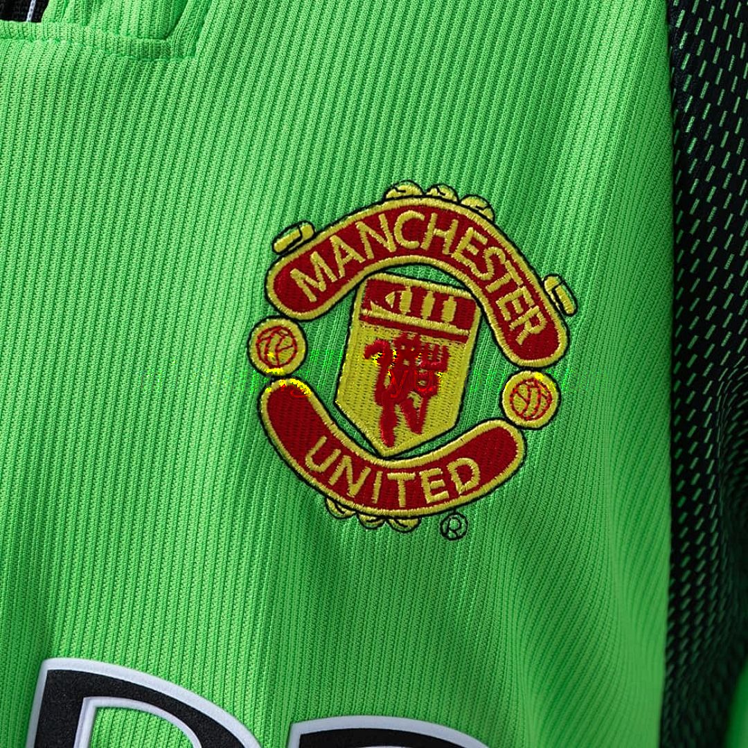 M-U 1998_99 Goalkeeper - Green Long Sleeve Retro Jersey S-XXL 4