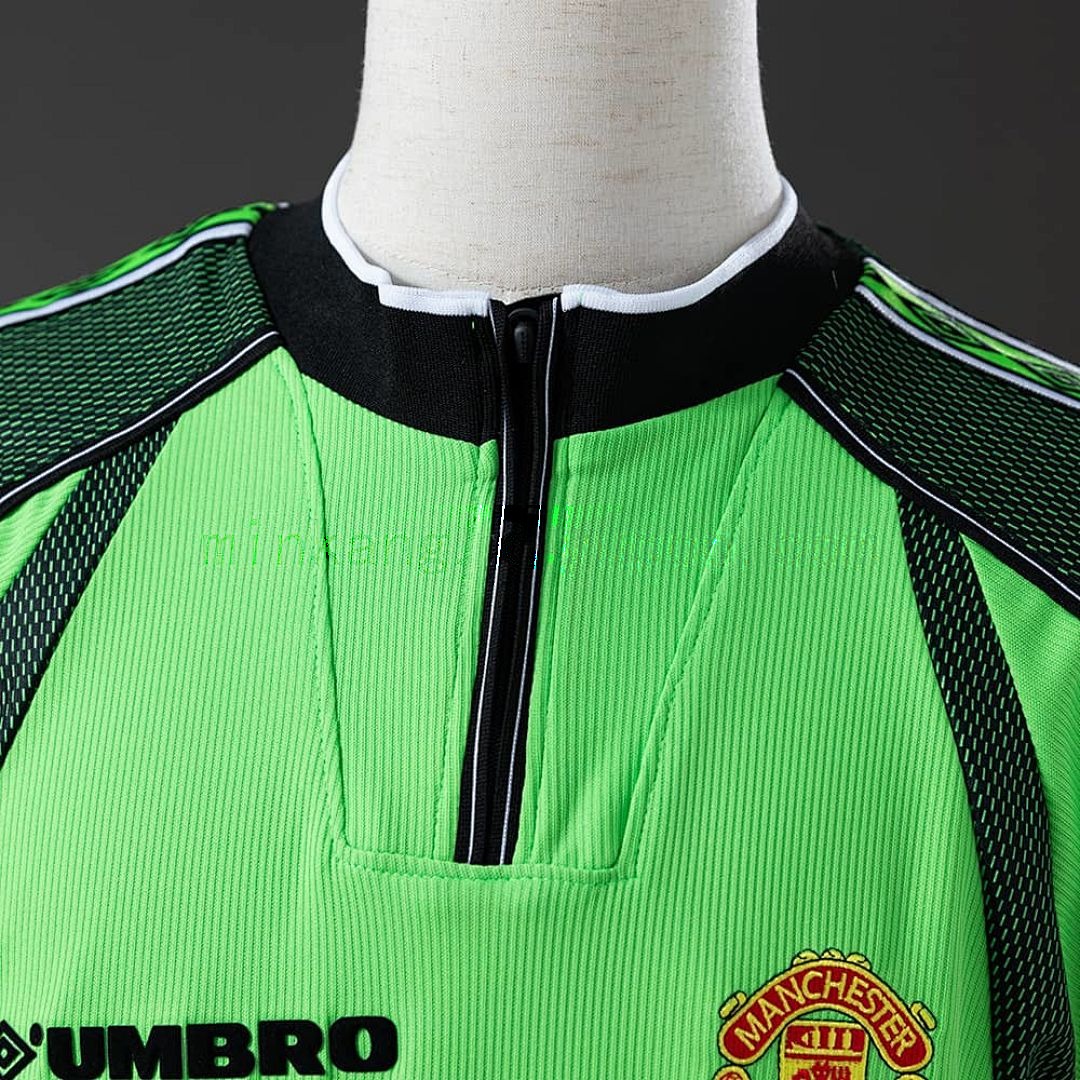 M-U 1998_99 Goalkeeper - Green Long Sleeve Retro Jersey S-XXL 6