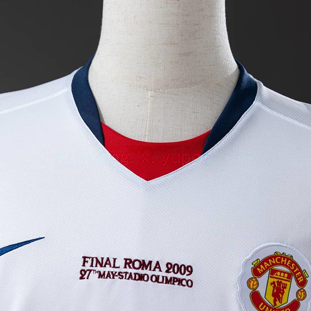 M-U 2008_09 Away Champions League Edition Long Sleeve Retro Jersey S-XXL 7