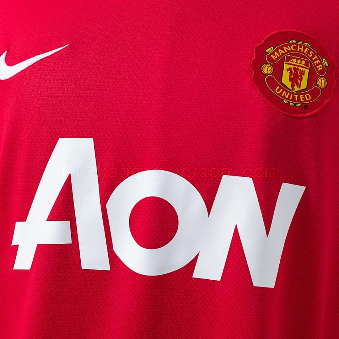 M-U 2010_11 Home Long Sleeve Retro Jersey S-XXL 6