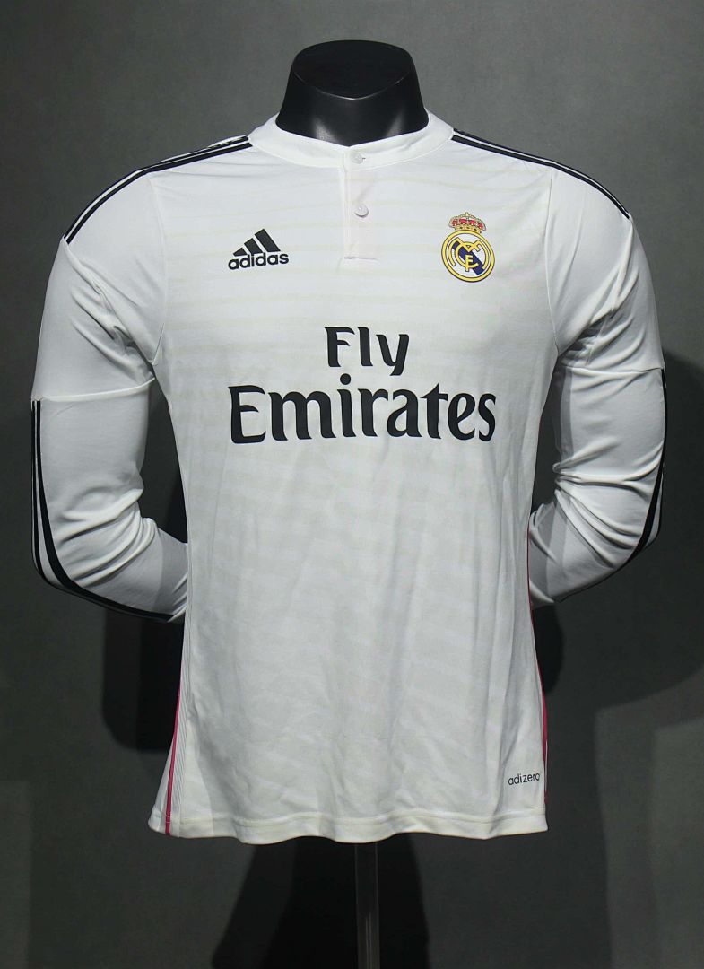 2014-15 Retro Real Madrid Home Kit Player Long Sleeves