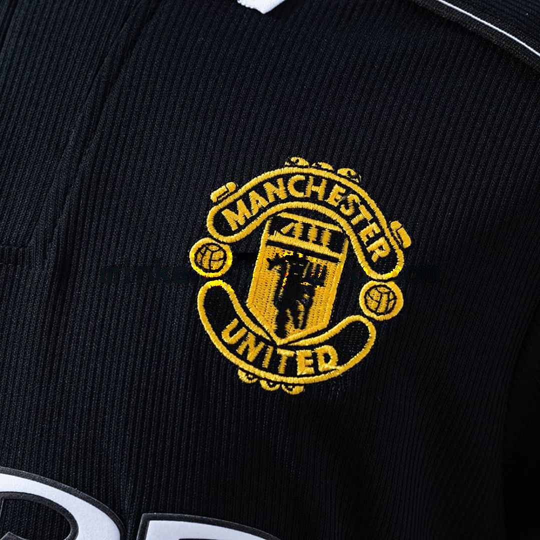 M-U 1998_99 Black Long Sleeve Retro Jersey S-XXL 4