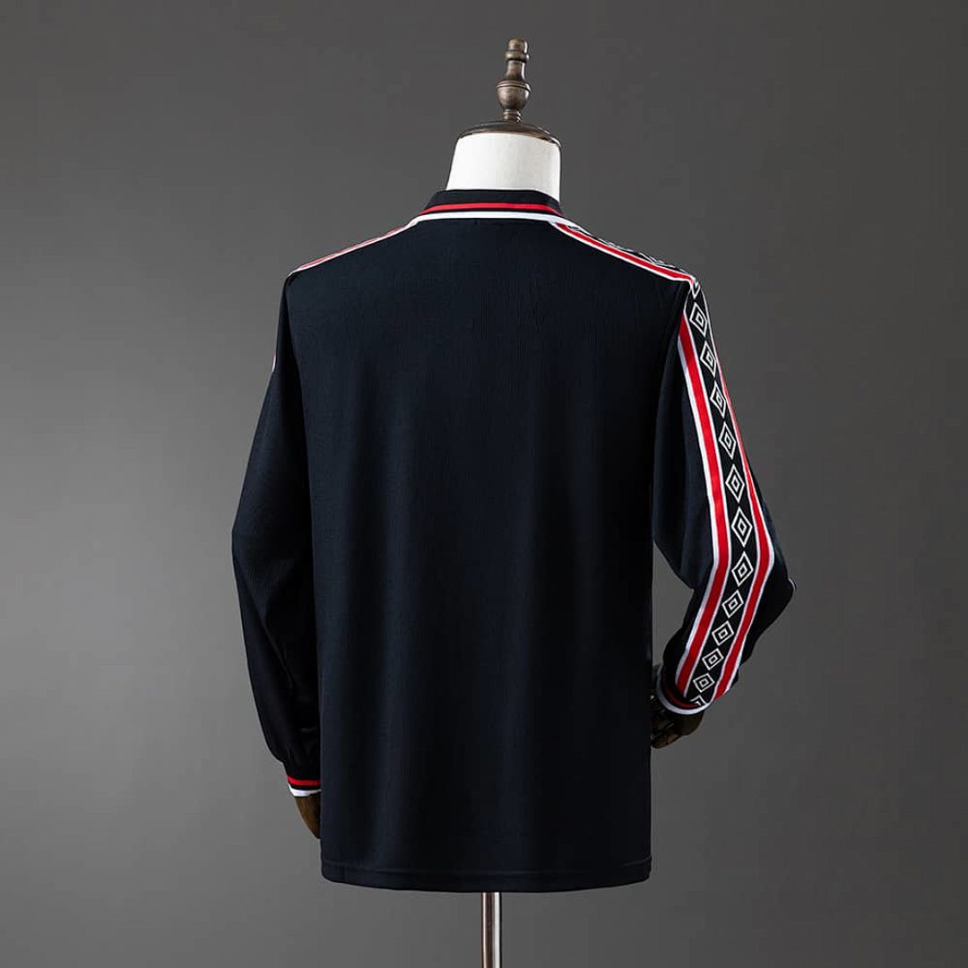 M-U 1998_99 Black Long Sleeve Retro Jersey S-XXL 7