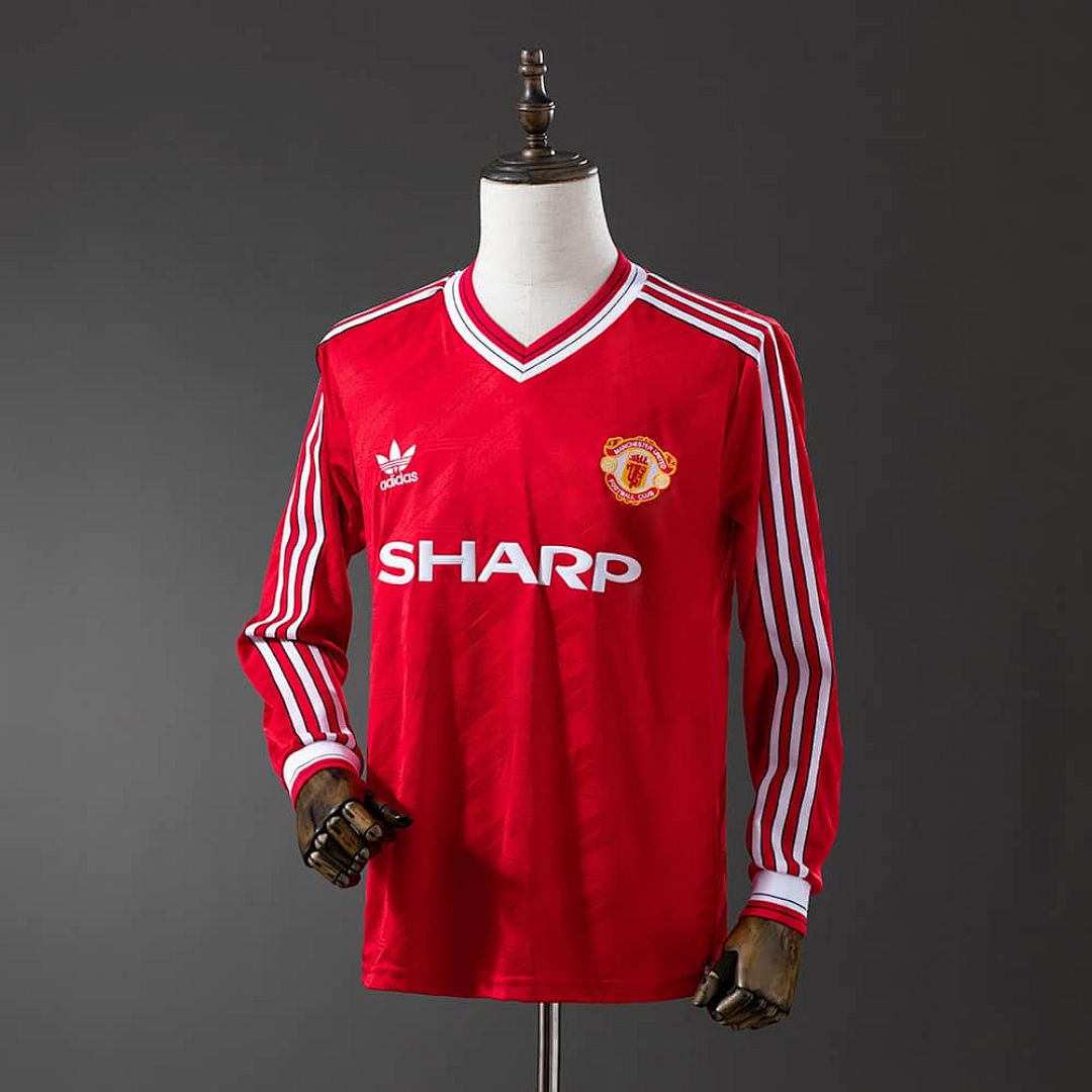 M-U 1986_88 Second Away Long Sleeve Retro Jersey S-XXL