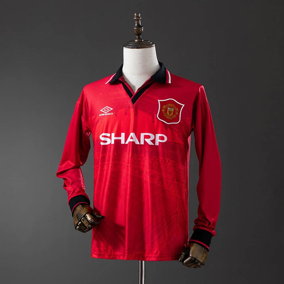 M-U 1994_96 Home Long Sleeve Retro Jersey S-XXL