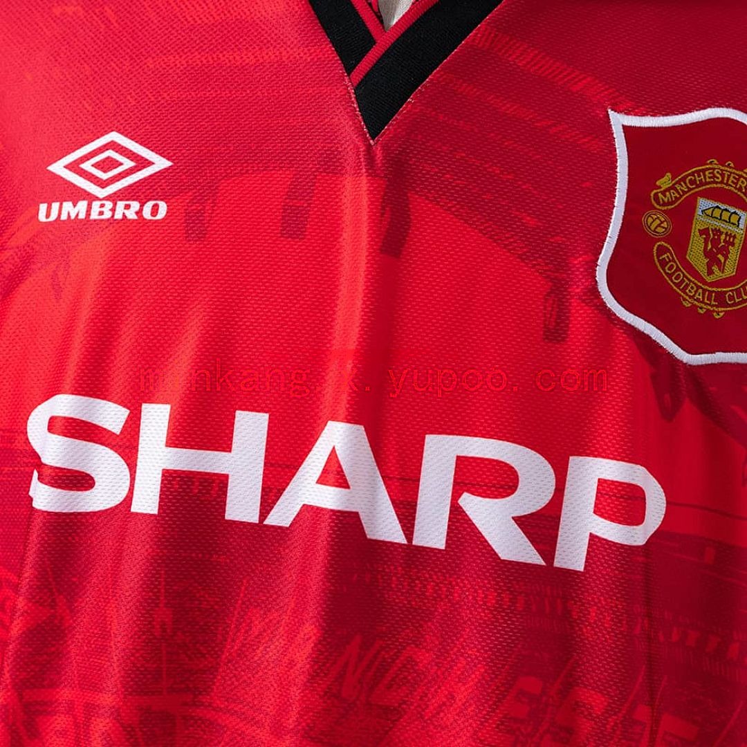 M-U 1994_96 Home Long Sleeve Retro Jersey S-XXL 5