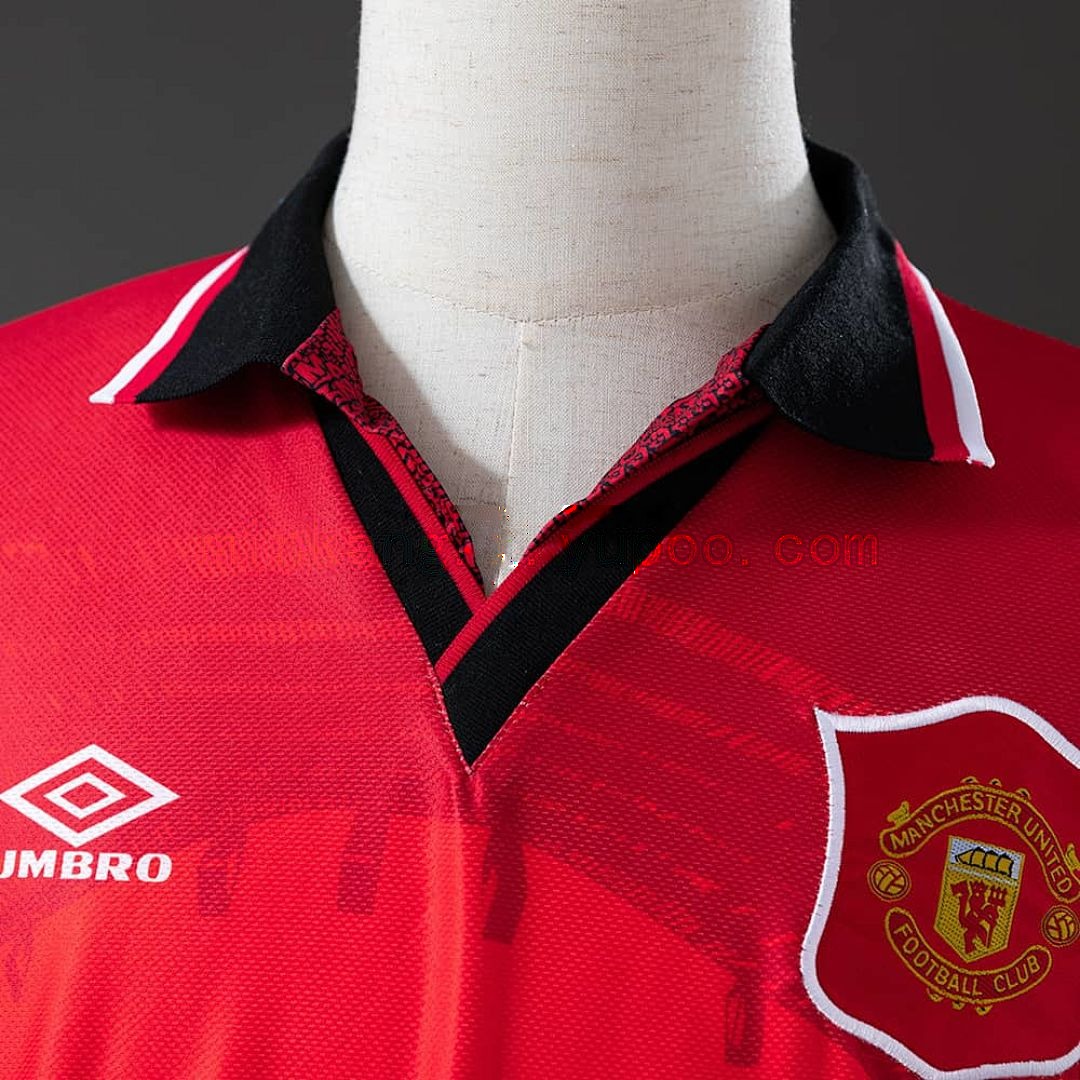 M-U 1994_96 Home Long Sleeve Retro Jersey S-XXL 6