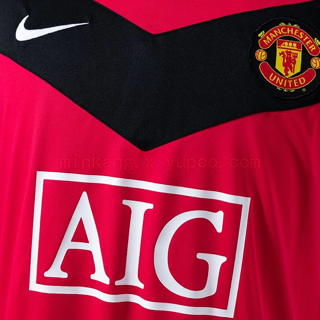 M-U 2010 Home Long Sleeve Retro Jersey S-XXL 5