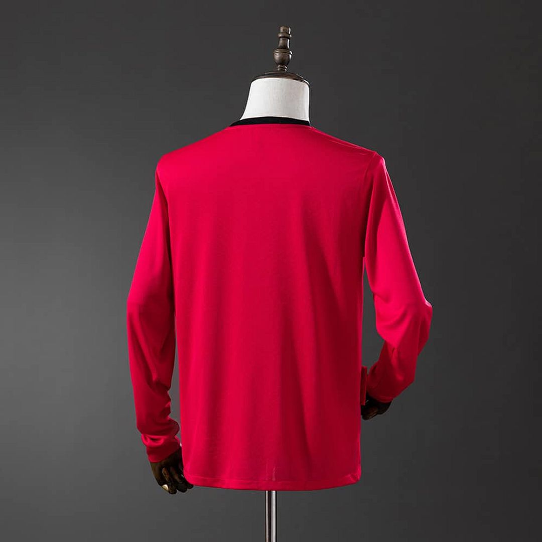 M-U 2010 Home Long Sleeve Retro Jersey S-XXL 7